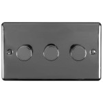 Enhance Decorative 3 Gang 2 Way LED Dimmer Switch (400W)