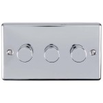 Enhance Decorative 3 Gang 2 Way LED Dimmer Switch (400W)