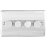 Enhance Decorative 4 Gang 2 Way LED Dimmer Switch (400W)