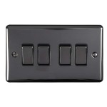 Carlisle Brass Eurolite Enhance Decorative 4 Gang 2 Way Rocker Switch