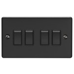 Carlisle Brass Eurolite Enhance Decorative 4 Gang 2 Way Rocker Switch