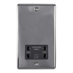 Carlisle Brass Eurolite Enhance Decorative  Shaver Socket Dual Output Voltage 230/115V