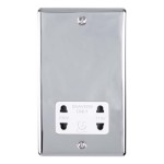 Carlisle Brass Eurolite Enhance Decorative  Shaver Socket Dual Output Voltage 230/115V