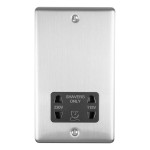 Carlisle Brass Eurolite Enhance Decorative  Shaver Socket Dual Output Voltage 230/115V