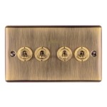 Carlisle Brass Eurolite Enhance Decorative 4 Gang 2 Way Toggle Switch