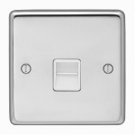 Carlisle Brass Eurolite Stainless Steel Range Round Edge 1 Gang Master Telephone Line Socket