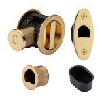 M Marcus Heritage Brass Tubular Lock with Round Privacy Turn & Release