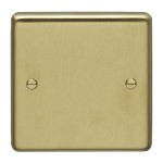 Carlisle Brass Eurolite Stainless Steel Range Round Edge Single Blank Plate