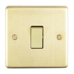 Carlisle Brass Eurolite Stainless Steel Range Round Edge 1 Gang Intermediate Rocker Switch