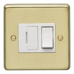 Carlisle Brass Eurolite Stainless Steel Range Round Edge 13 Amp Double Pole Switched Fused Spur Unit