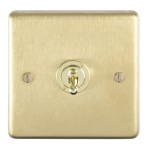 Satin Brass with Polished Brass Toggle