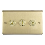 Satin Brass with Polished Brass Toggles