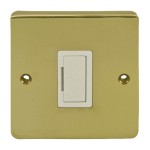 Carlisle Brass Eurolite Stainless Steel Range Round Edge Unswitched Fused Sput Unit