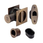 M Marcus Heritage Brass Tubular Lock with Square Privacy Turn & Release