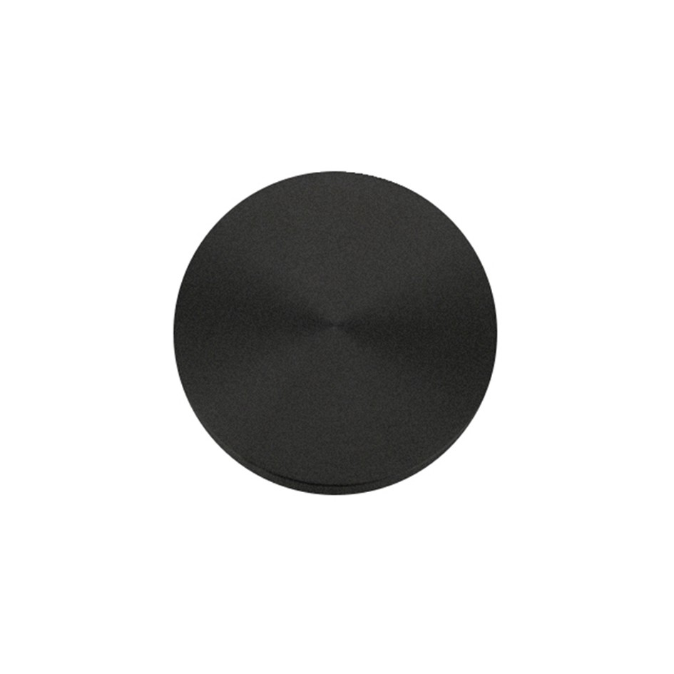 Matt Black Antimicrobial Eco-Friendly Blank Profile Concealed Fixing Escutcheons – Push on Rose – 52mm Ø