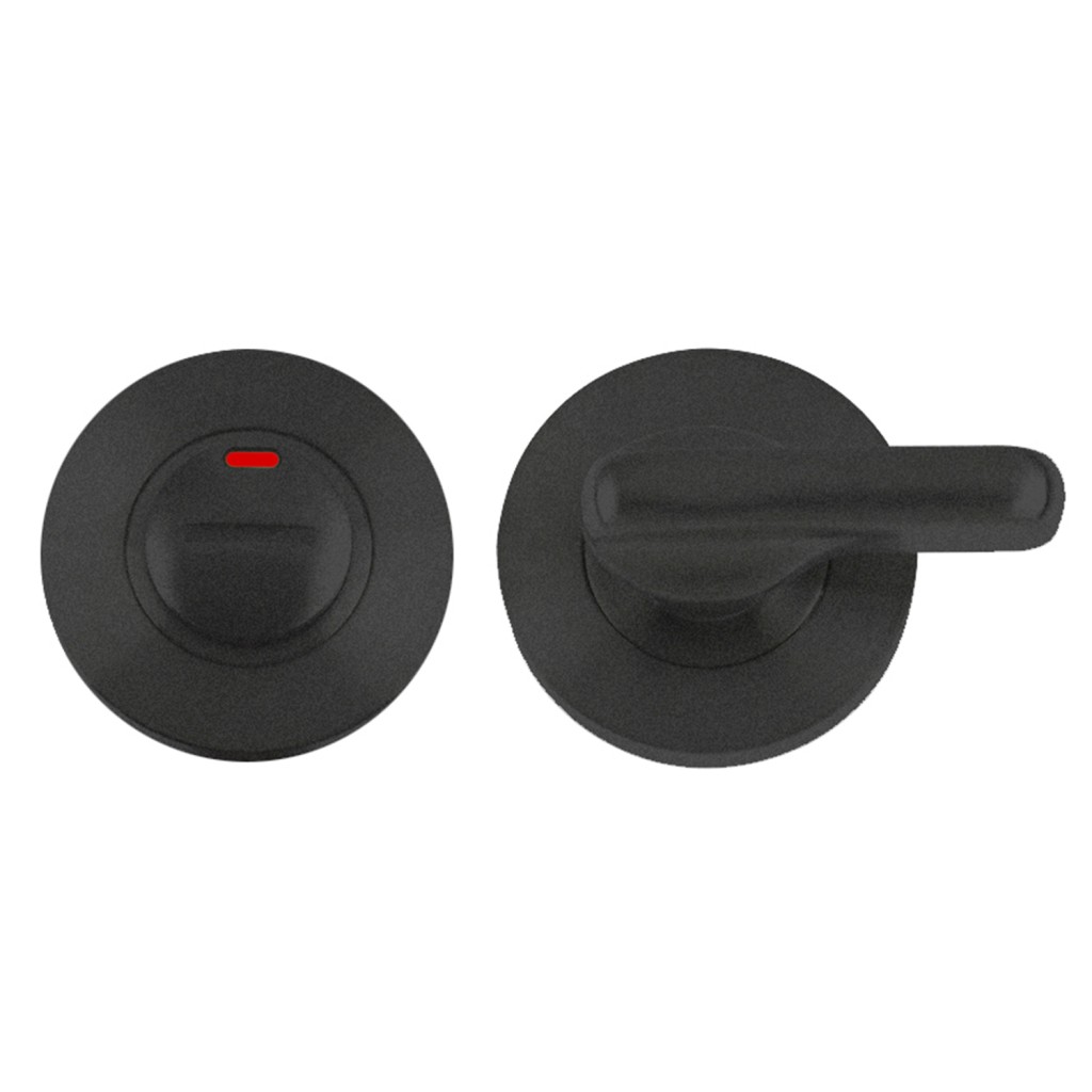 Matt Black Antimicrobial Eco-Friendly Disabled Bathroom Turn & Release – Push on Rose – 52mm Ø