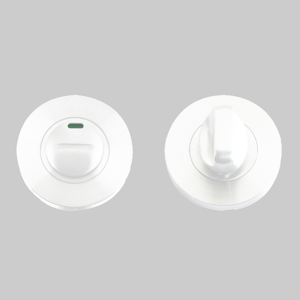 Matt White Antimicrobial Eco-Friendly Standard Bathroom Turn & Release – Push on Rose