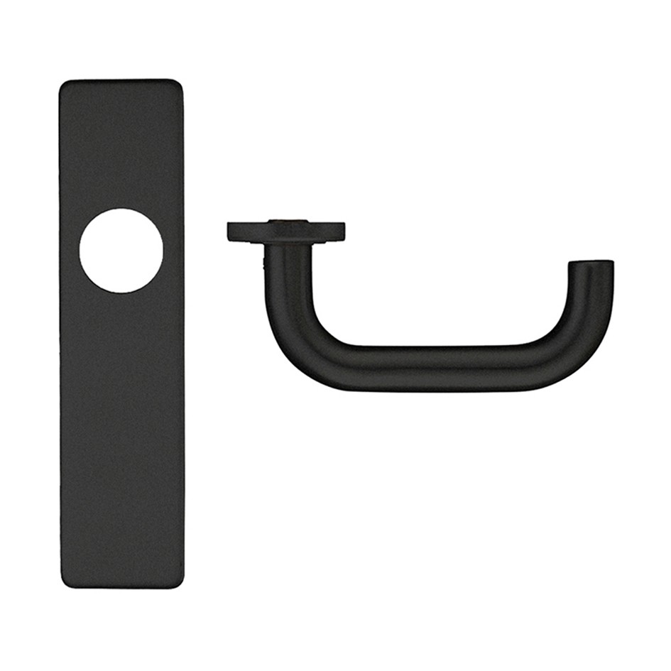 Matt Black Antimicrobial Eco-Friendly Traditional Lever Latch Furniture