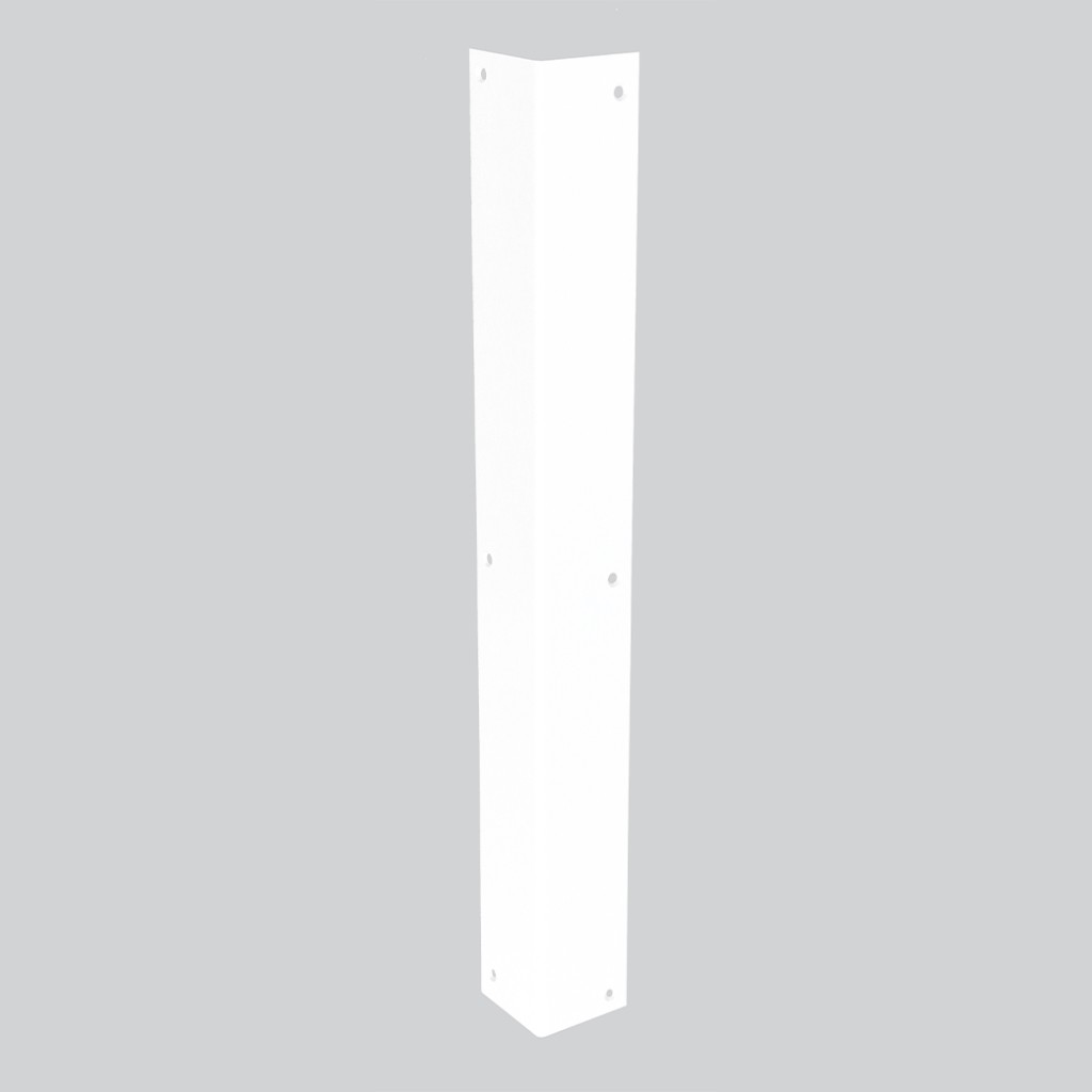 Matt White Antimicrobial Eco-Friendly Stainless Steel Corner Protection Angles (304 Grade)