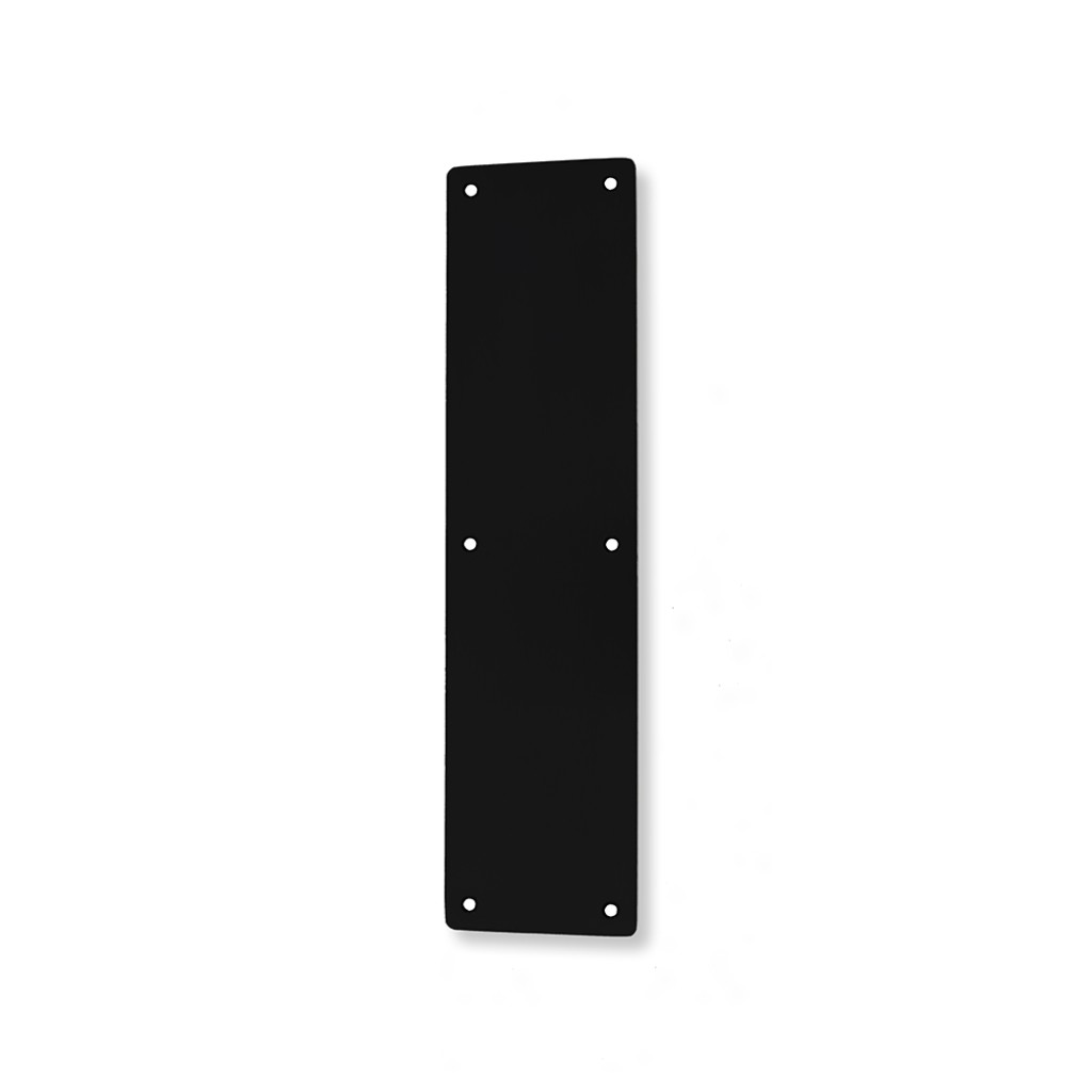 Matt Black Antimicrobial Eco-Friendly Stainless Steel Plain Finger Plates