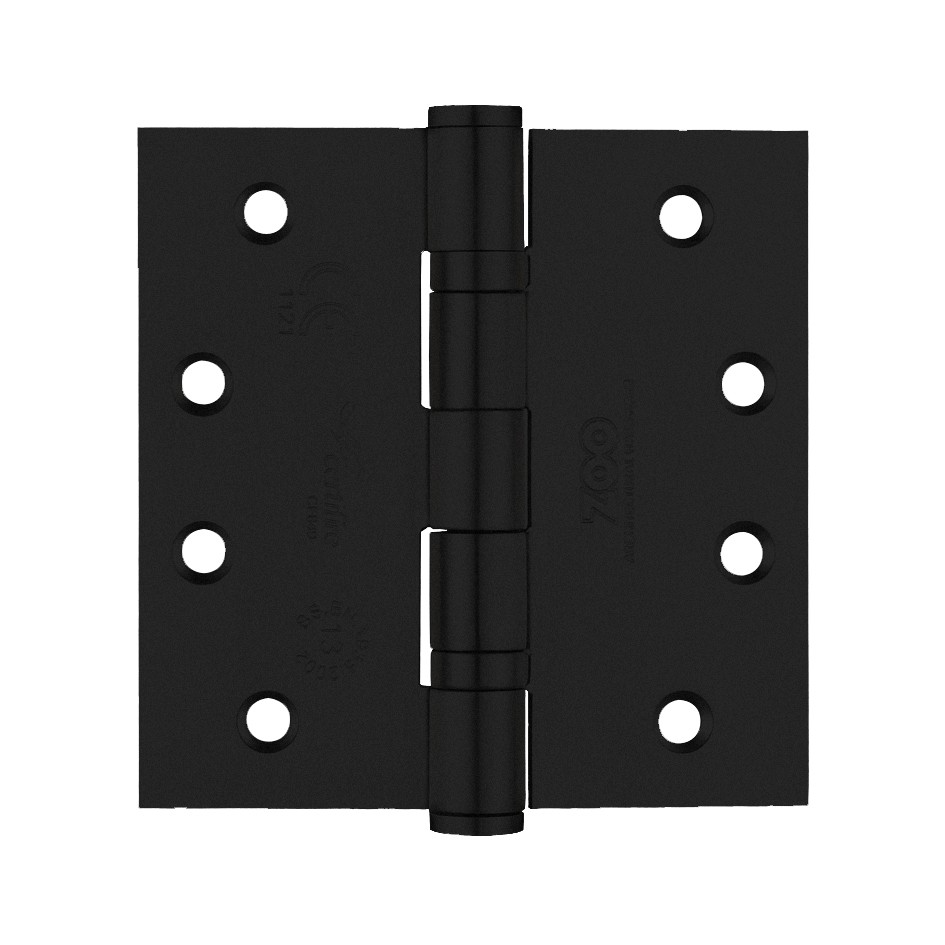 Matt Black Antimicrobial Eco-Friendly Heavy Duty Projection Ball Bearing Hinges 102mm x 102mm x 3mm