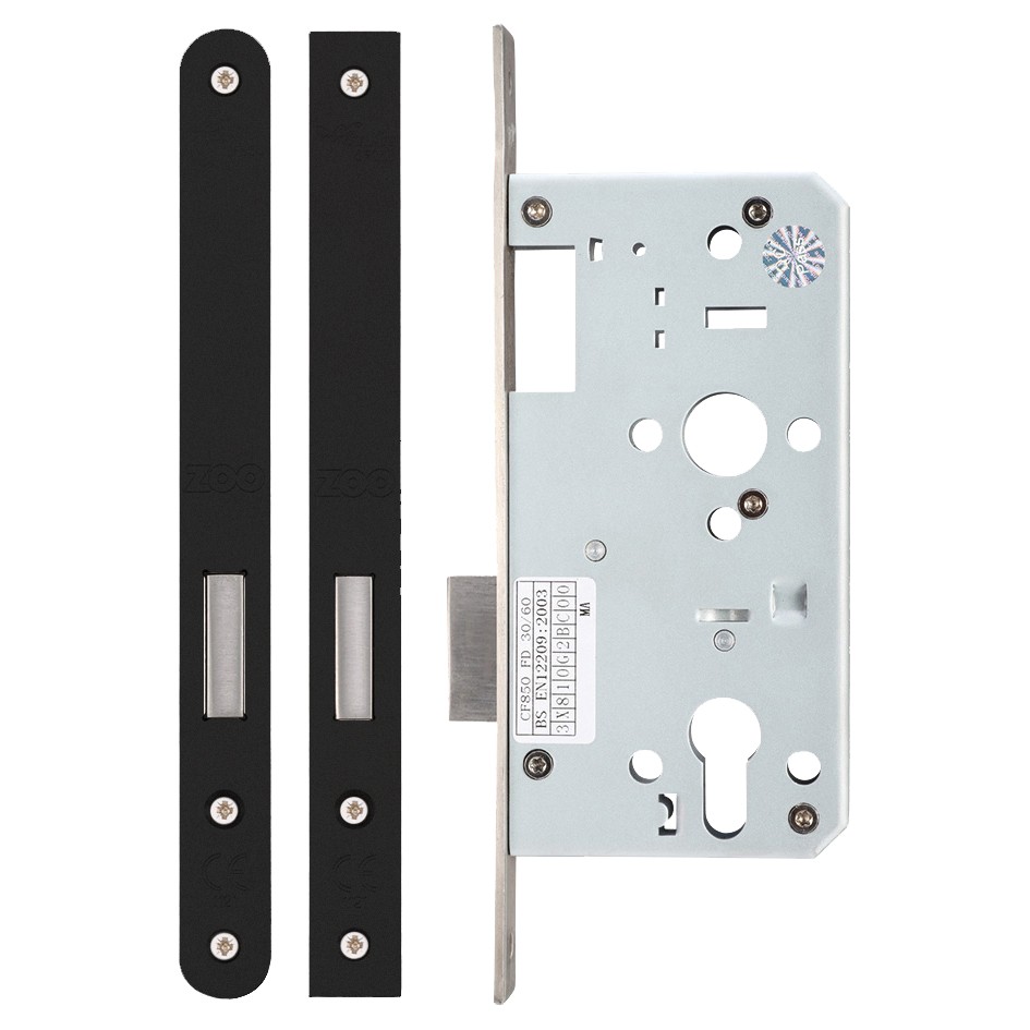 Heavy Duty Architectural DIN Euro Deadlock Case (DDA) – Antimicrobial Eco-Friendly Matt Black