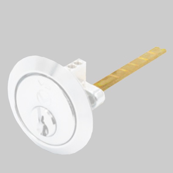 Matt White Antimicrobial Eco-Friendly Yale Type Replacement Rim Cylinders