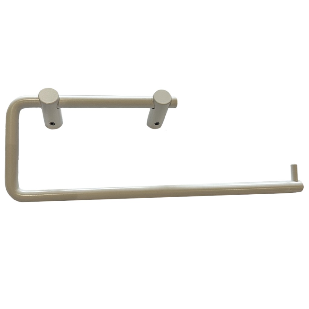 Matt White Antimicrobial Eco-Friendly Double Toilet and Kitchen Roll Holder Secret Face Fixing