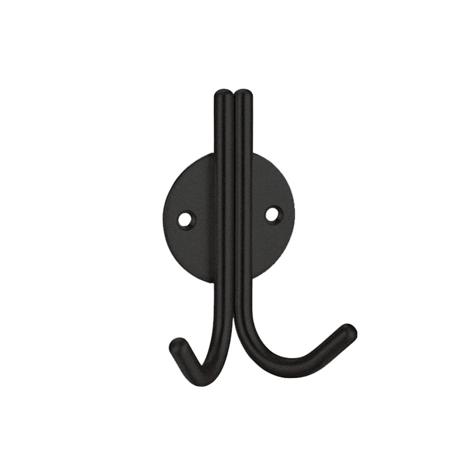 Double Coat Hook – Antimicrobial Eco-Friendly Matt Black