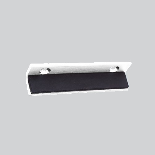 Matt White Antimicrobial Eco-Friendly Heavy Duty Rubber Buffered Door Stop for Glass or Timber Doors