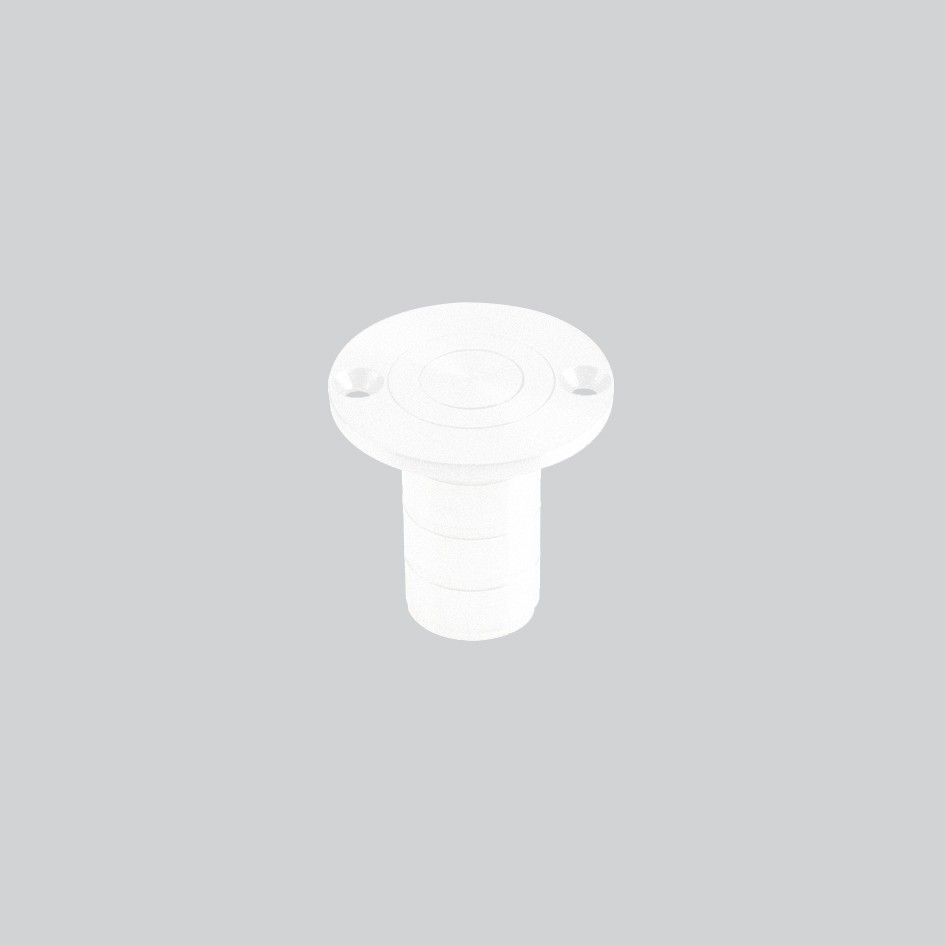 Matt White Antimicrobial Eco-Friendly Dust Excluding Socket for Flush Bolts - Timber