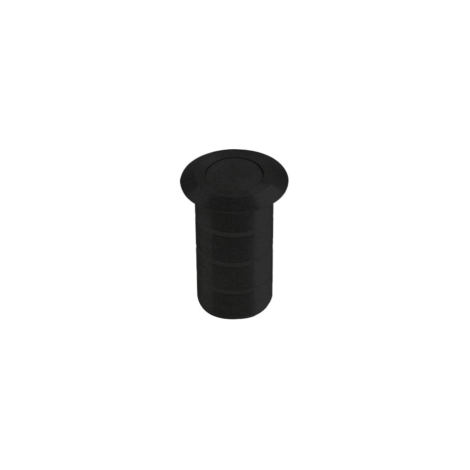 Matt Black Antimicrobial Eco-Friendly Dust Excluding Socket for Flush Bolts - Concrete