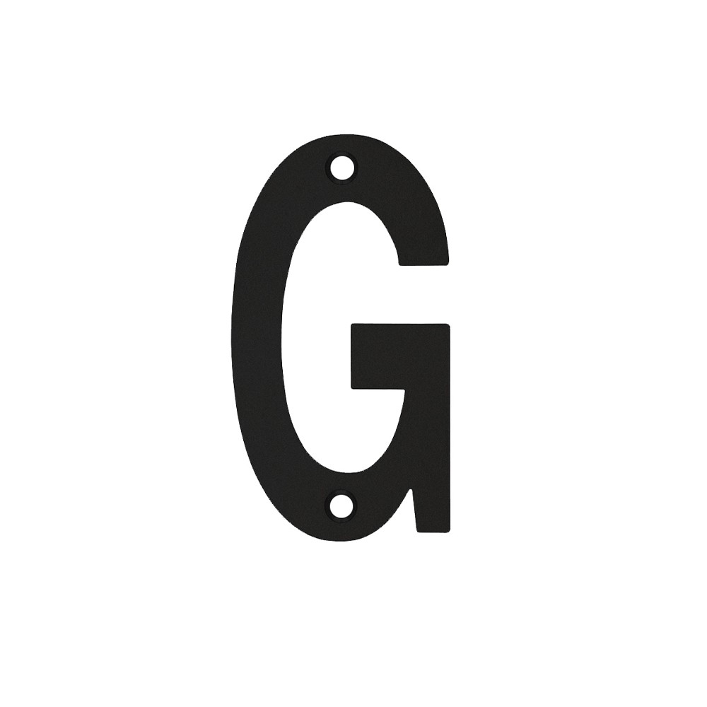 Matt Black Antimicrobial Eco-Friendly Letter G - Available in 75mm & 100mm