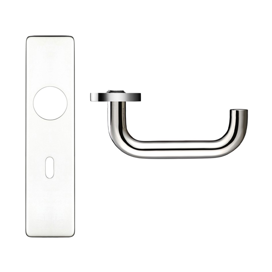 Polished Stainless Steel Traditional Lever Lock Furniture