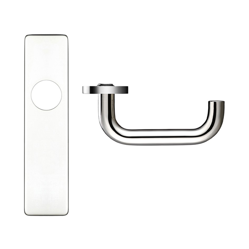 Polished Stainless Steel Traditional Lever Latch Furniture