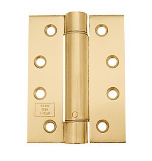 Anti-tarnish Brass Single Action Adjustable Spring Hinge Set 102mm x 76mm x 3mm