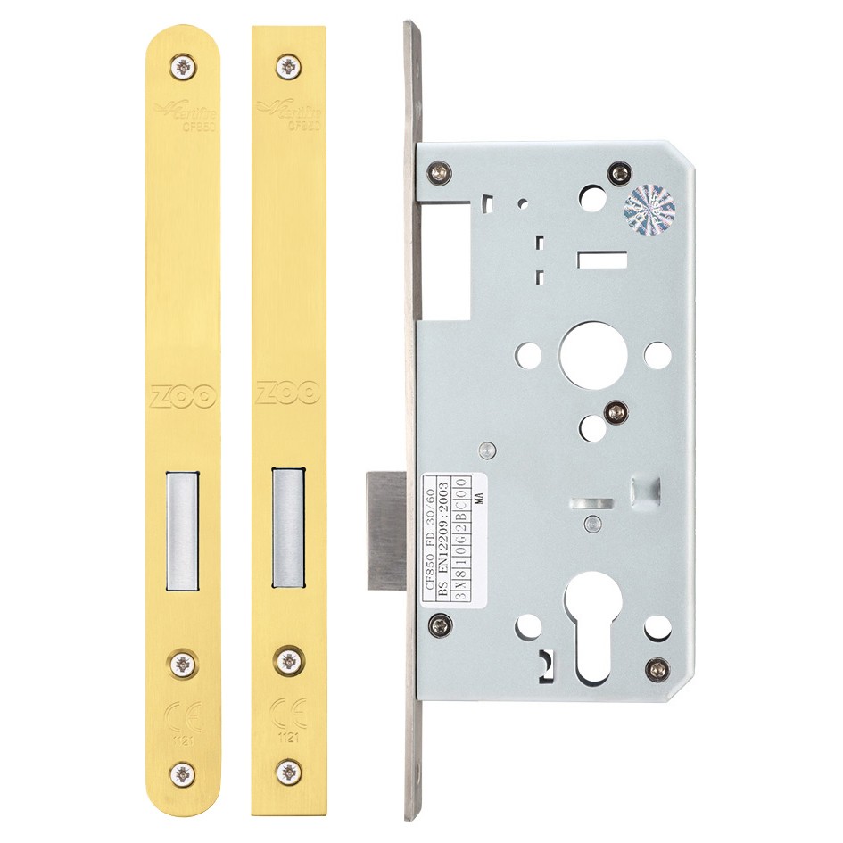 PVD Anti-tarnish Brass Heavy Duty Architectural DIN Euro Deadlock Case (DDA)