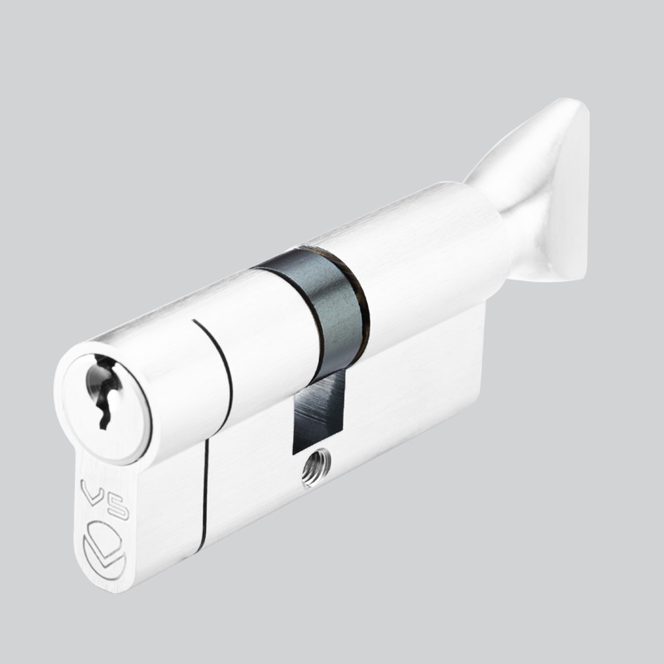 Matt White Antimicrobial Euro Profile Key & Thumb Turn Cylinders (K&T) – Keyed Alike