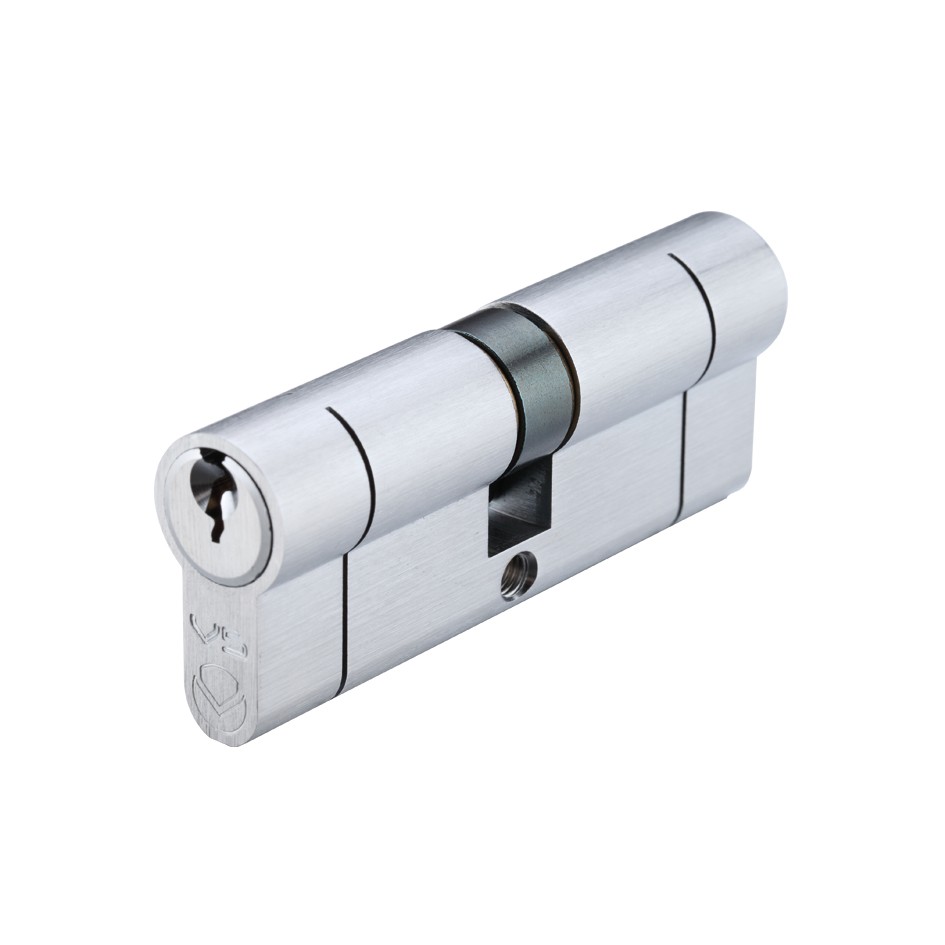 Satin Chrome Plate Euro Profile Double Cylinders (K&K) – Master Keyed