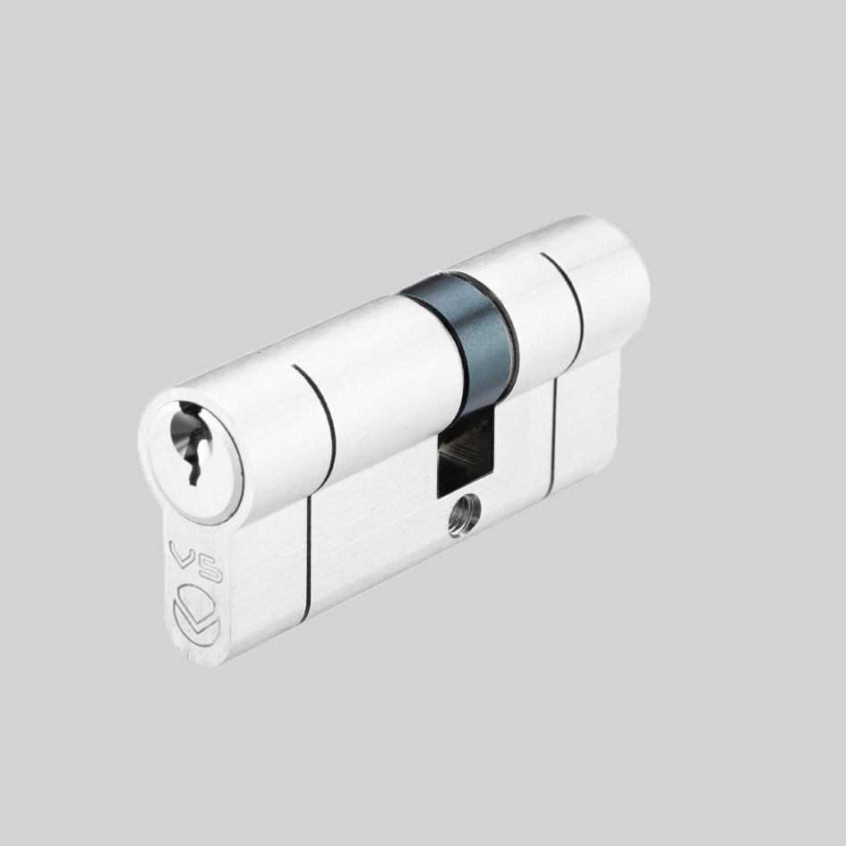 Matt White Antimicrobial Eco-Friendly Offset Double Euro Profile Cylinders (OK&K) – Keyed to Differ