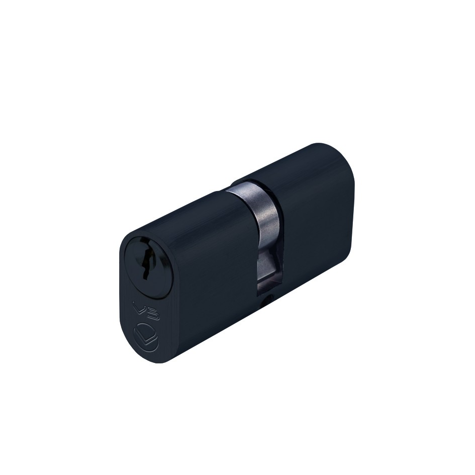 Matt Black Antimicrobial Eco-Friendly Oval Profile Double Cylinders (K&K) – Keyed to Differ