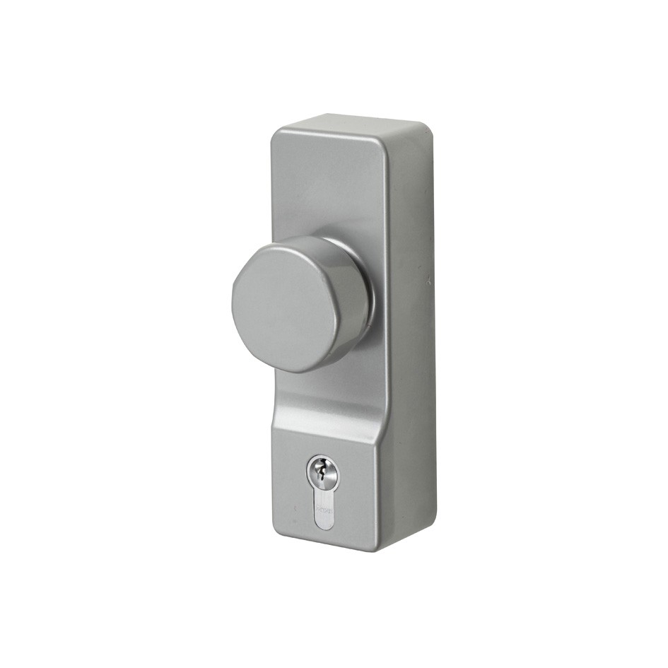 Silver Heavy Duty Knob Operated Outside Access Device