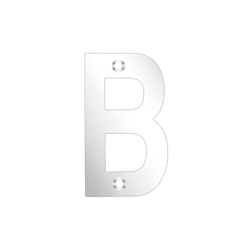 Polished Stainless Steel Letter B - Available in 75mm & 100mm