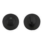 Matt Black Antimicrobial Eco-Friendly Standard Bathroom Turn & Release – Push on Rose