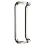 450mm c/c x 30mm ø - Self-Sanitising Antimicrobial Satin Stainless Steel