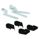 Double and Single Action Accessory Strap Sets for Floor Springs & Floor Mounted Pivots – Matt Black