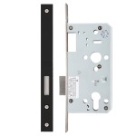 Matt Black Antimicrobial Eco-Friendly Heavy Duty Architectural DIN Euro Deadlock Case (DDA)