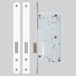 Matt White Antimicrobial Eco-Friendly Heavy Duty Architectural DIN Euro Deadlock Case (DDA)