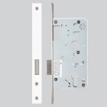 Matt White Antimicrobial Eco-Friendly Heavy Duty Architectural DIN Euro Deadlock Case (DDA)