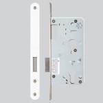 Matt White Antimicrobial Eco-Friendly Heavy Duty Architectural DIN Euro Deadlock Case (DDA)